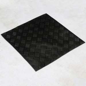 Tung diamantformad gummipassage av gummistabil matta för mjölkningsstuga